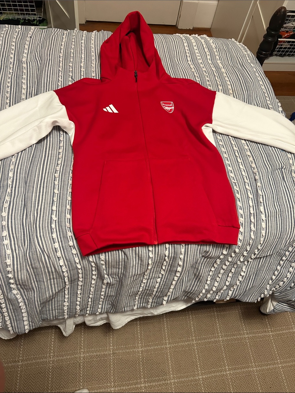 adidas Arsenal anthem jacket 24-25 season, adult small size, worn once.